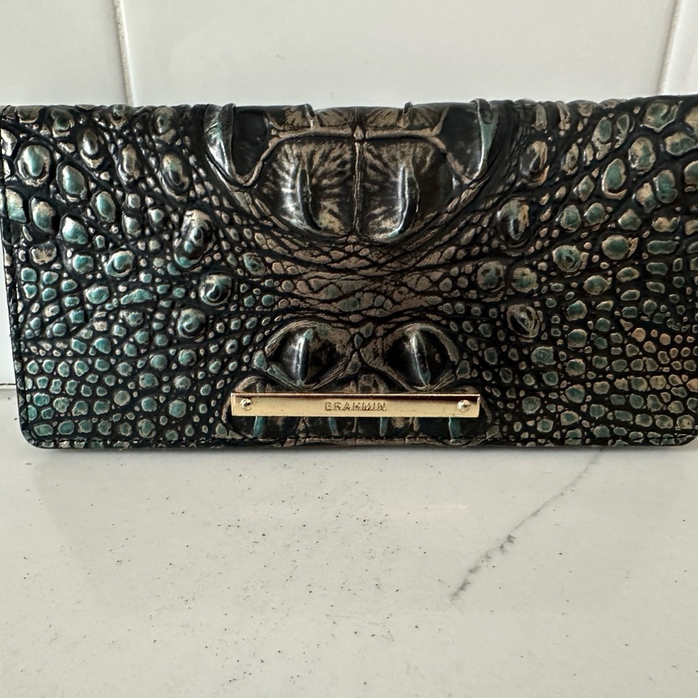 Brahmin Ady Agate Melbourne Leather Wallet Firm price